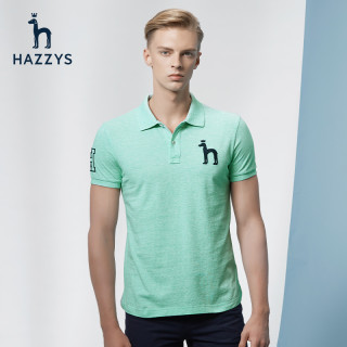 HAZZYS ASTZE07BE09Y 男士修身翻领POLO衫