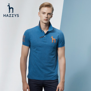 HAZZYS ASTZE07BE09Y 男士修身翻领POLO衫