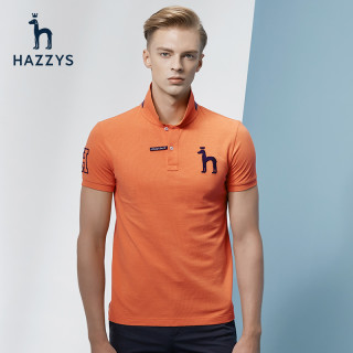 HAZZYS ASTZE07BE09Y 男士修身翻领POLO衫