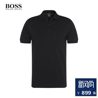 BOSS Hugo Boss 50303542 男士短袖POLO衫  黑色 L 