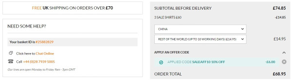 SAVILE ROW COMPANY英国官网 精选男装服饰季中促销