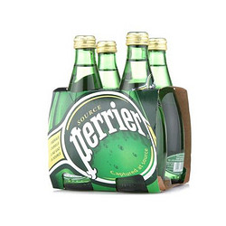 Perrier 巴黎水 含气天然矿泉水 330ml*24瓶*2箱