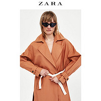 ZARA 08073026701 撞色腰带风衣 