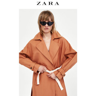 ZARA 08073026701 撞色腰带风衣