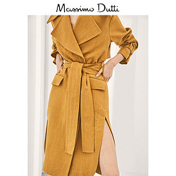 Massimo Dutti 06419555305 女士限量版中长款猎装风风衣