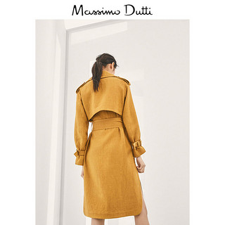 Massimo Dutti 限量版 06419555305 中长款猎装风风衣 M