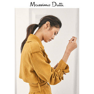 Massimo Dutti 限量版 06419555305 中长款猎装风风衣 M