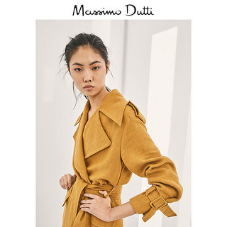 Massimo Dutti 限量版 06419555305 中长款猎装风风衣 M