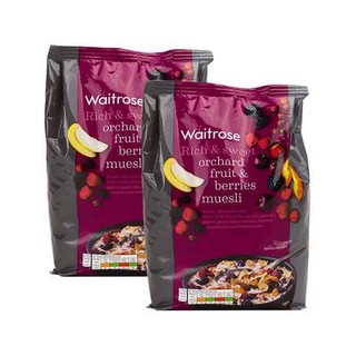 waitrose 水果浆果什锦牛奶早餐麦片 1kg