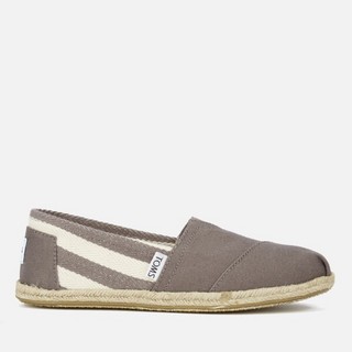 TOMS University 学院风系列 女士条纹帆布鞋