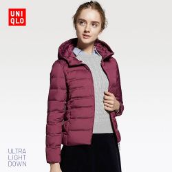 女装 高级轻型羽绒无缝连帽外套 400712 优衣