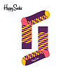 HappySocks 立体格纹 中性款中筒袜 紫色 36-40 