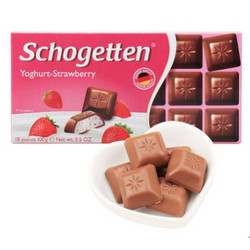 Mauxion 美可馨 酸奶草莓夹心小排块巧克力 100g *10件 +凑单品
