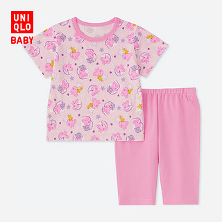 UNIQLO 优衣库 Peppa Pig 小猪佩奇 婴幼儿睡衣套装