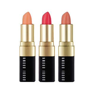 BOBBI BROWN 芭比布朗 悦红唇膏 3支组#1裸橘色 #22沙贝红 #6玫红豆沙 3.4g*3支