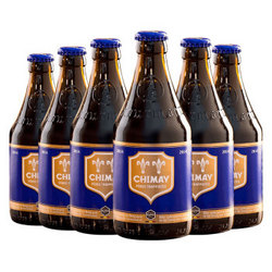 比利时进口 精酿啤酒 Chimay 智美蓝帽啤酒330ml*6瓶