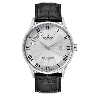 EDOX 依度 Les Vauberts系列 83007-3-AR 男士机械腕表