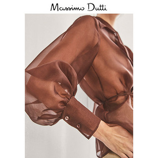 Massimo Dutti 05146555700 女士短外套 36 棕色 