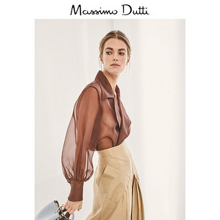 Massimo Dutti 05146555700 女士短外套 38 棕色 