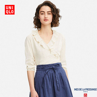 UNIQLO 优衣库 405591 女士 IDLF花式上衣 S 乳白色 