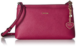 CALVIN KLEIN 卡尔文·克莱 Saffiano Zip 女士真皮斜挎包