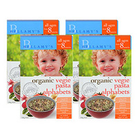 BELLAMY'S 贝拉米 婴幼儿辅食有机蔬菜字母意面 200g*4盒