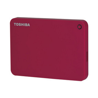 TOSHIBA 东芝 V9 高端系列 2.5英寸 移动硬盘 2TB 活力红