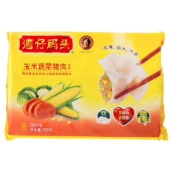 湾仔码头 水饺 4种口味 720g*6件+龙凤 葱油花卷 315g