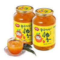福事多 蜂蜜柚子茶 1kg*2罐+蜂蜜柚子茶1kg+蜂蜜柚子茶600g*2罐