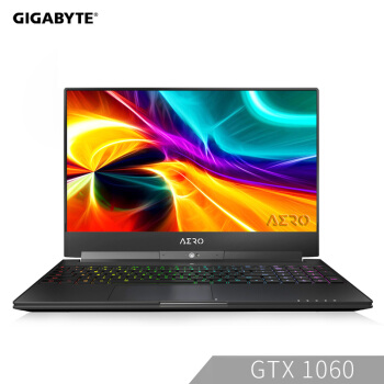  GIGABYTE/技嘉 技嘉 - AERO AERO15 GTX1060 6G 游戏本  酷睿i7-8750H GTX 1060 黑色 144Hz 512GB 512GB 8GB