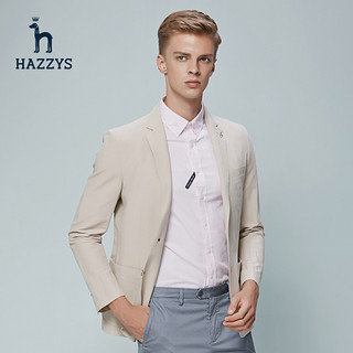 HAZZYS MODERN OFFICE 系列 ASUZJ07AJ06 男士西装 米色 185/104A 