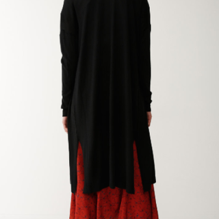 MOUSSY SIDE SLIT LOOSELY 女士长款针织衫