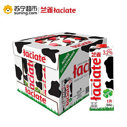 Laciate 兰雀 全脂纯牛奶 1L*12盒*2件+荷兰乳牛 全脂牛奶 1L*6盒