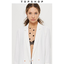 TOPSHOP 翻领中长款女士西装外套