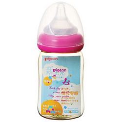 pigeon 贝亲 仿母乳质感宽口PPSU奶瓶 160ml  *4件