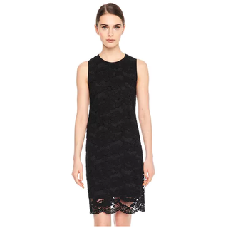 卡尔·拉格斐Karl Lagerfeld Paris Sleeveless Lace Shift 女士连衣裙