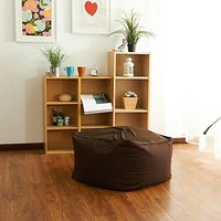 Jeanpop简璞 日式良品纯色懒人沙发   深咖啡色