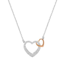 SWAROVSKI 施华洛世奇 5098368 心心相印C款 项链 白金色 *4件