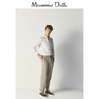 Massimo Dutti JOIN LIFE 环保系列 00162479710 男士修身条纹亚麻衬衫 XXL