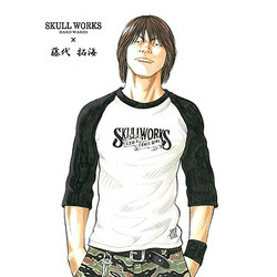 SKULL WORKS×TFOA 热血高校 藤代拓海拼色T恤（2色可选）