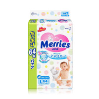 Merries 妙而舒 婴幼儿纸尿裤 L64 超值装 *4件