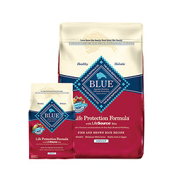Blue Buffalo蓝馔生命保护配方三文鱼糙米成犬粮6磅 *2件