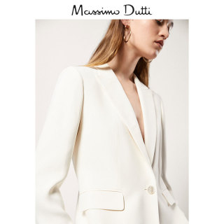Massimo Dutti 06039796712 修身款绉绸西装外套