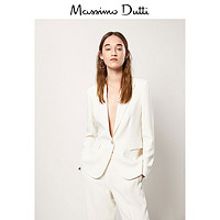  Massimo Dutti 06039796712 修身款绉绸西装外套