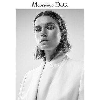 Massimo Dutti 06039796712 修身款绉绸西装外套