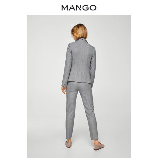 MANGO 21085028 犬牙花纹西服外套