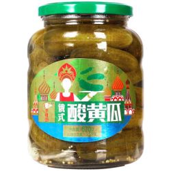 朝夕相厨 俄式酸黄瓜罐头 670g *14件