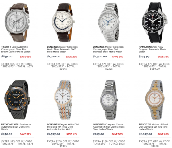 JOMASHOP 精选腕表 季中大促(含LONGINES、OMEGA等)
