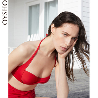 OYSHO 30738080099 红色高腰 比基尼下装