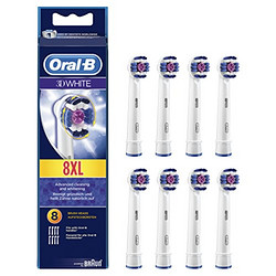 Oral-B 欧乐B 3D White 美白型电动牙刷刷头 8支装 *2件